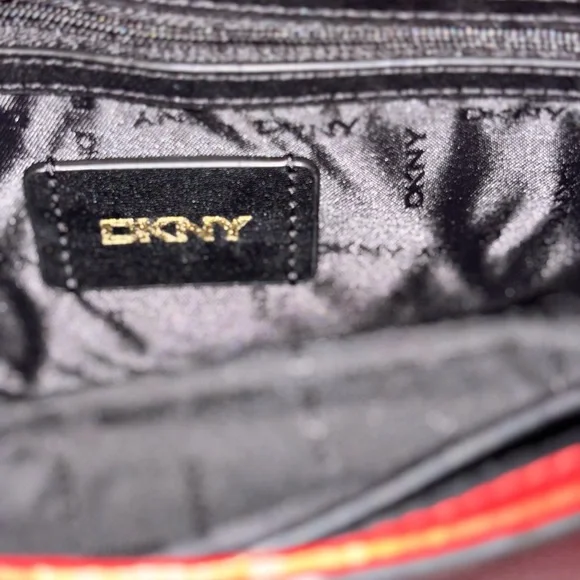DKNY Red Leather Shoulder Bag - Picture 10 of 14